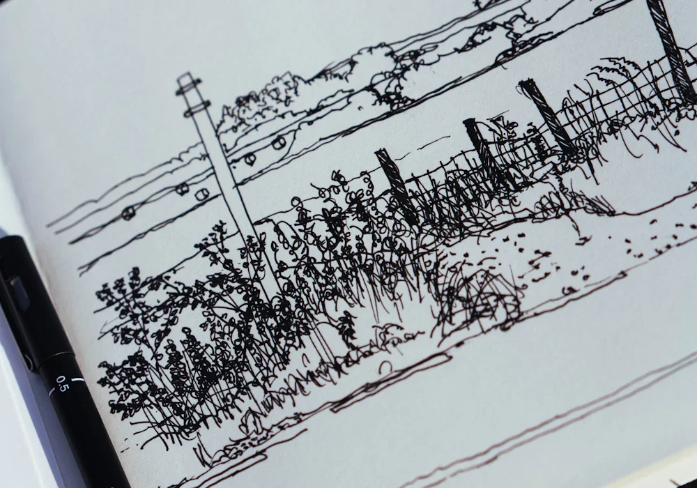 Hand-drawn style example